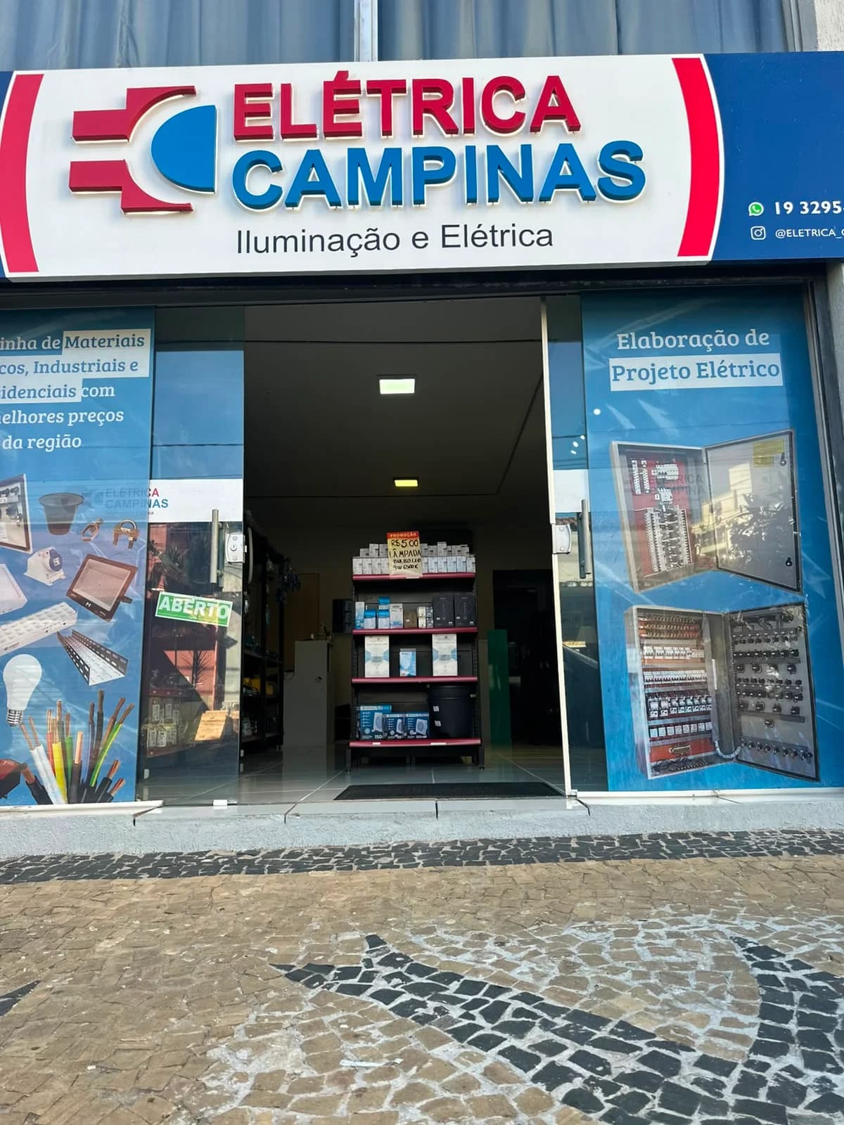 Fachada da loja Elétrica Campinas Cambuí